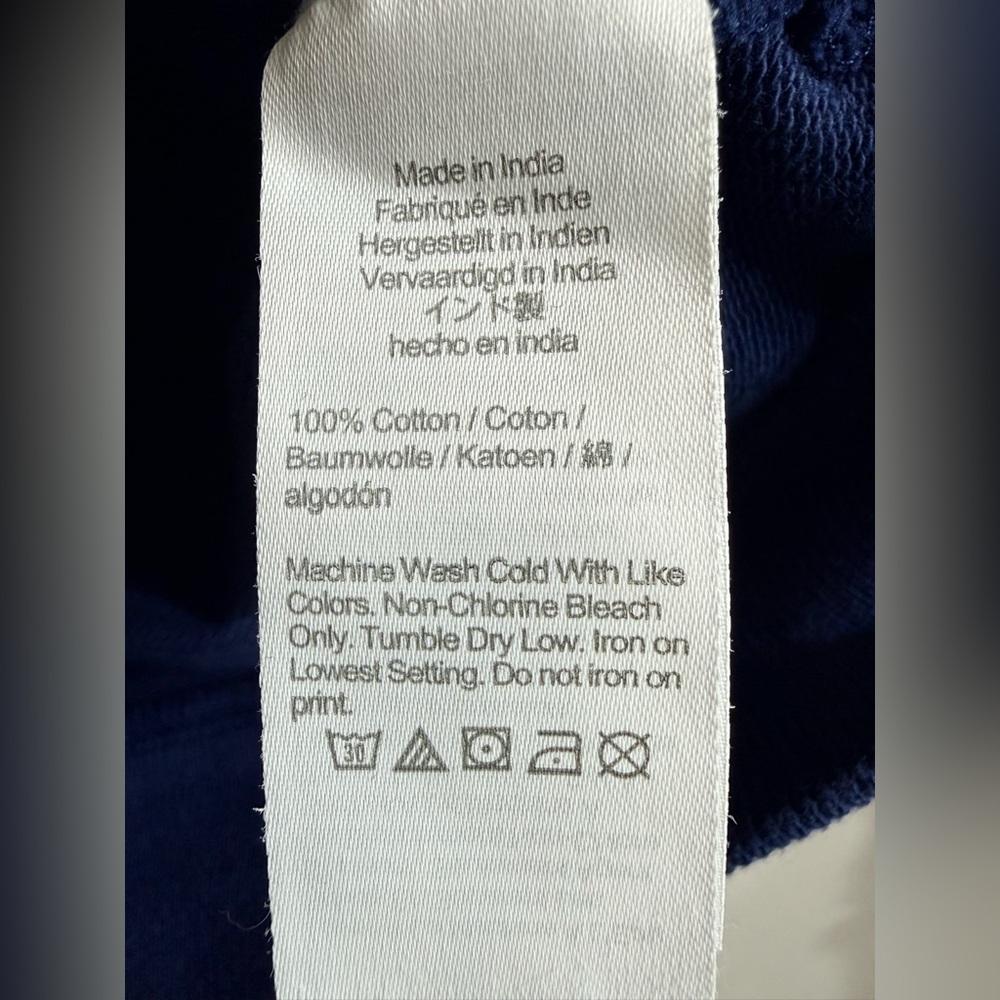 J. Crew Navy Blue Vintage style 1983 Crew Neck Sweater Size XS - Picture 5 of 5